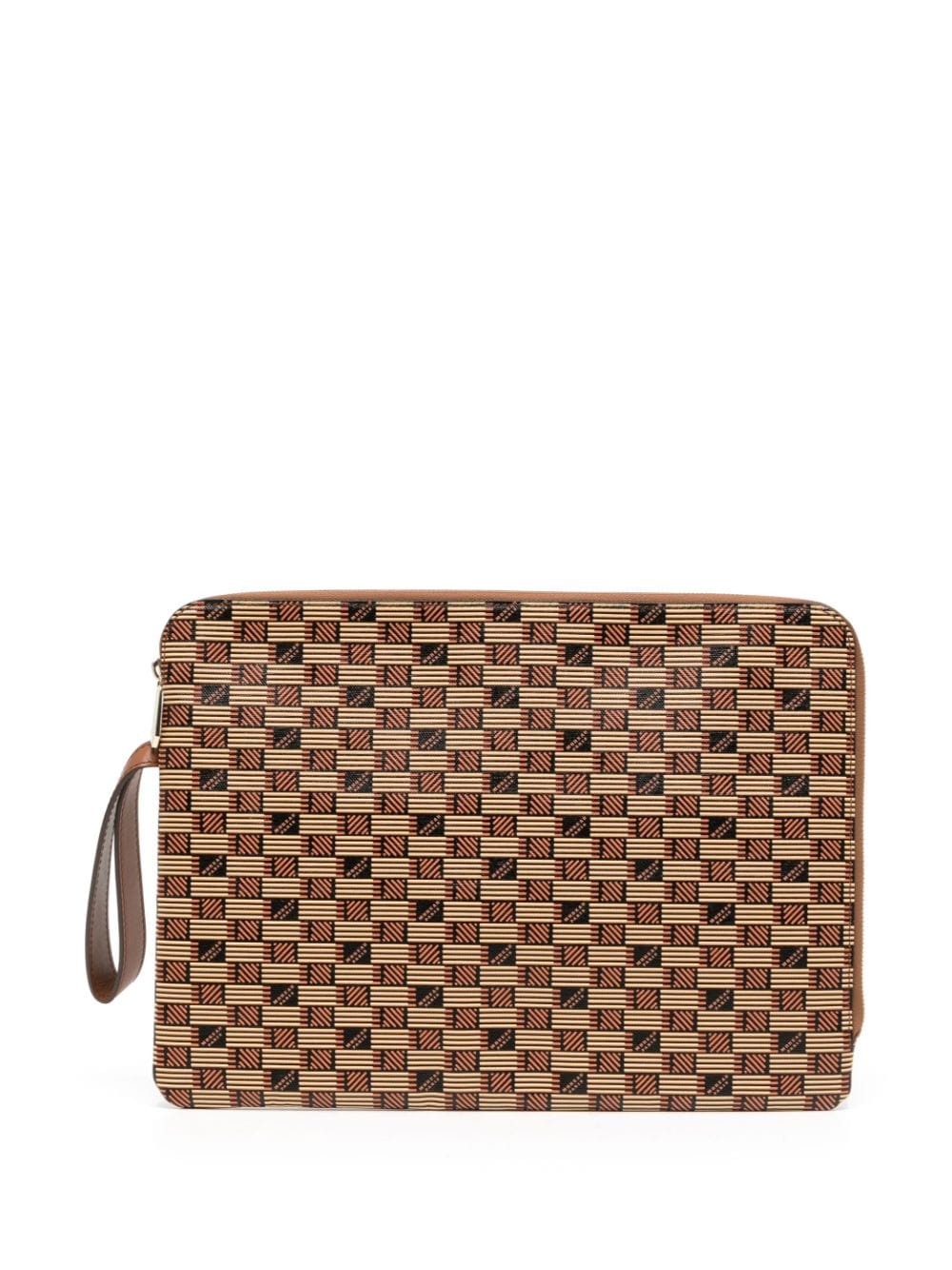 Moreau Portfolio leather laptop sleeve - Brown von Moreau