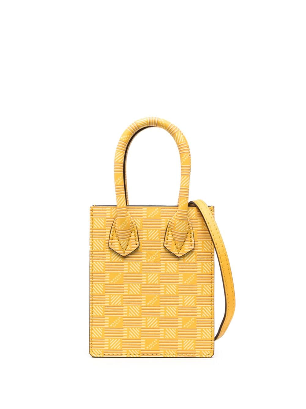 Moreau logo-print leather shoulder bag - Yellow von Moreau