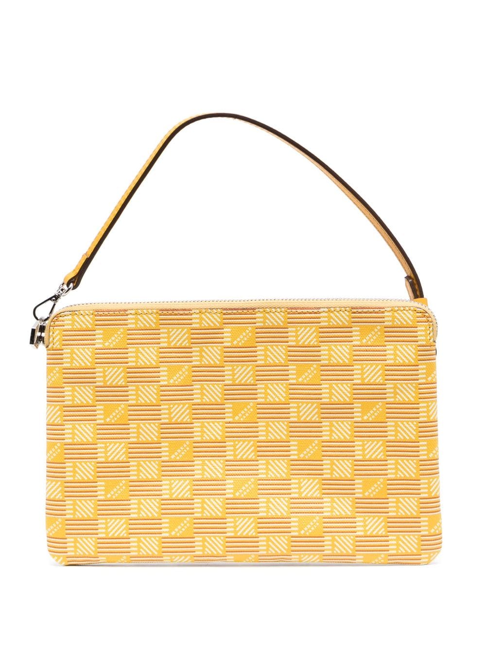 Moreau monogram-print clutch bag - Yellow von Moreau