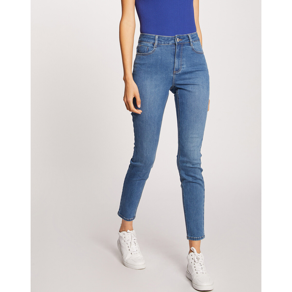 Skinny-Jeans mit hohem Bund von Morgan
