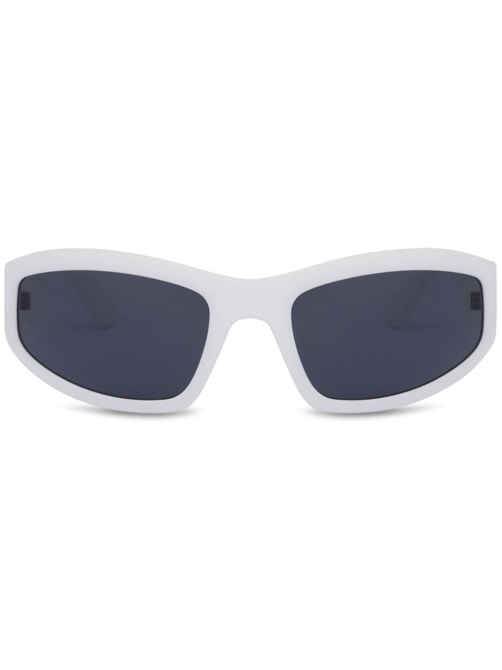 Moschino Eyewear biker-style frame sunglasses - White von Moschino Eyewear