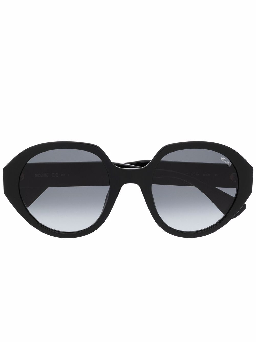 Moschino Eyewear gradient round-frame sunglasses - Black von Moschino Eyewear