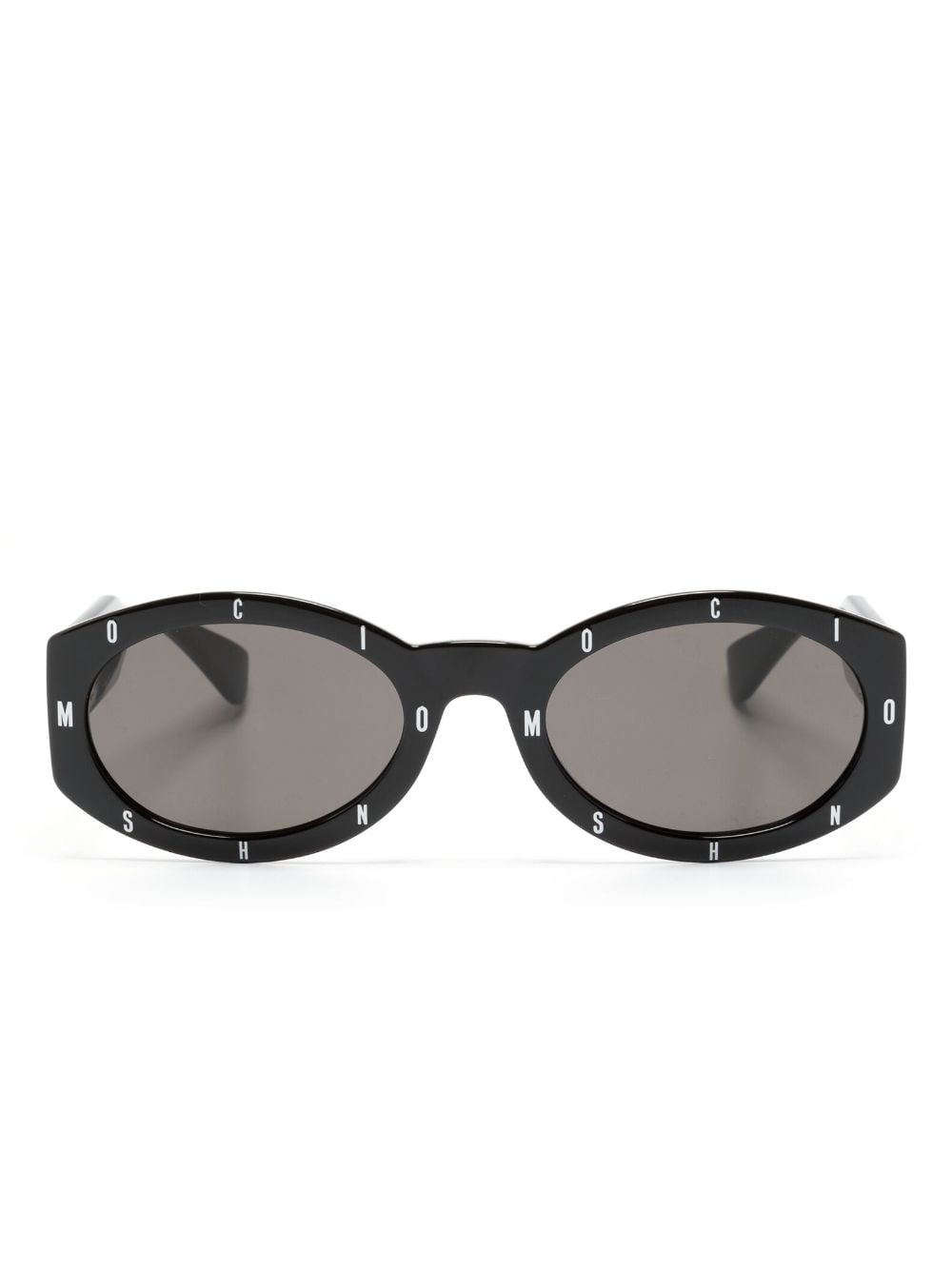 Moschino Eyewear tinted-lenses oval-frame sunglasses - Black von Moschino Eyewear