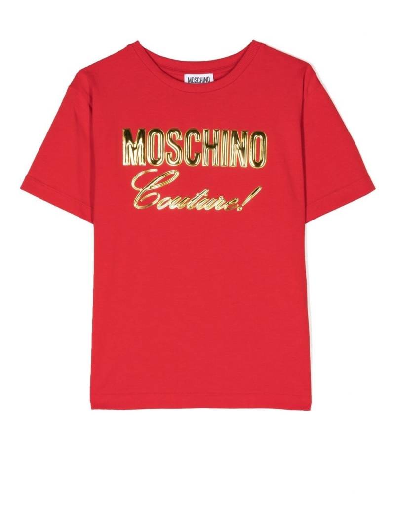 Moschino Kids 3D-logo cotton T-shirt - Red von Moschino Kids
