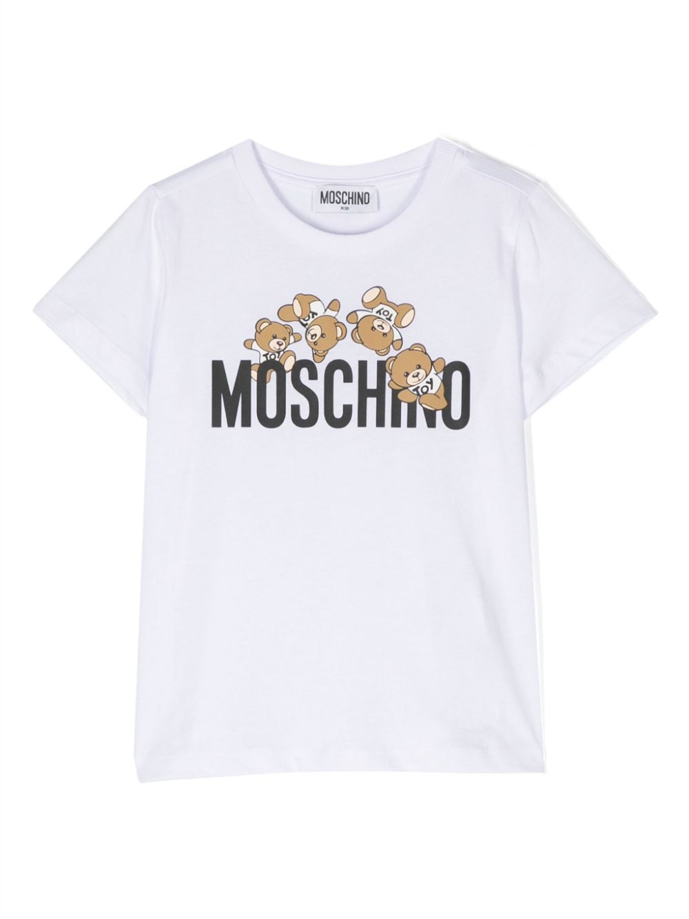 Moschino Kids Leo Teddy-print T-shirt - White von Moschino Kids
