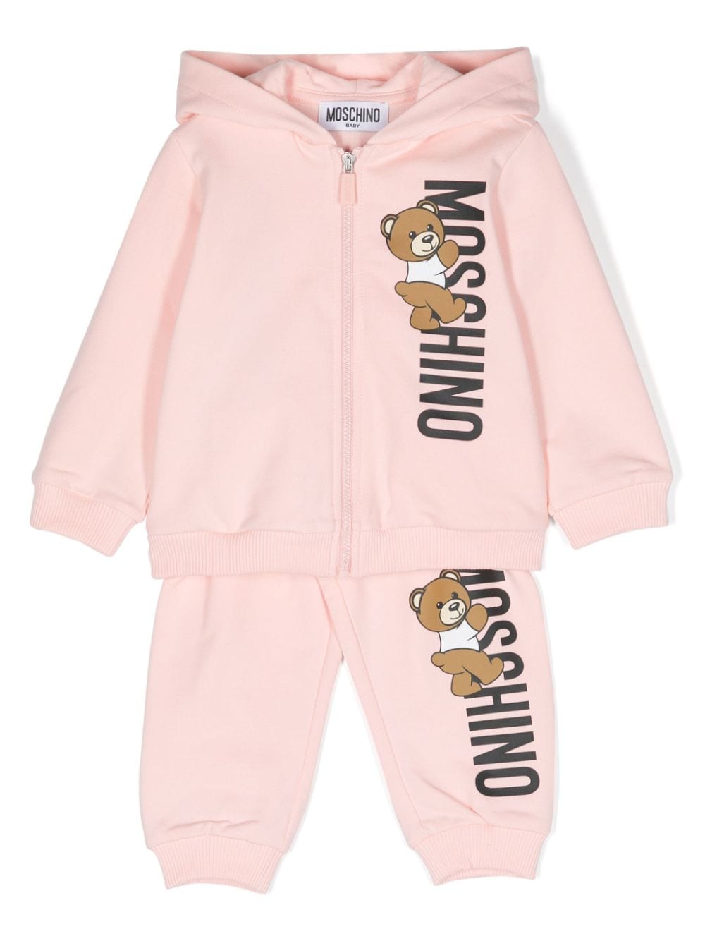 Moschino Kids Leo Teddy-print tracksuit - Pink von Moschino Kids