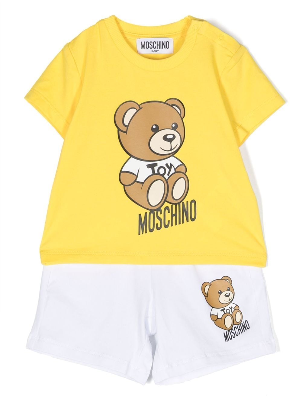 Moschino Kids Teddy Bear shorts set - Yellow von Moschino Kids