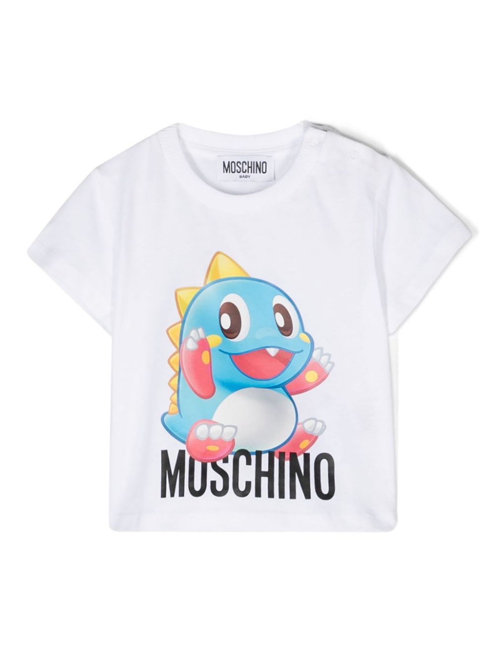 Moschino Kids Puzzle Bobble-print cotton T-shirt - White von Moschino Kids