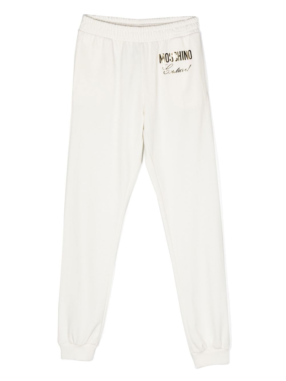 Moschino Kids TEEN logo-print tracksuit trousers - White von Moschino Kids