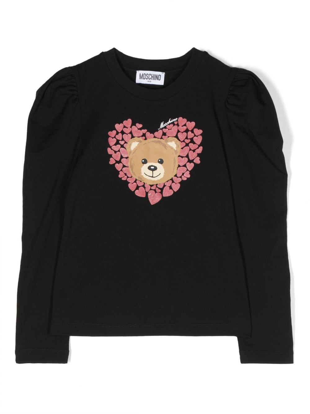 Moschino Kids Teddy Bear cotton T-Shirt - Black von Moschino Kids