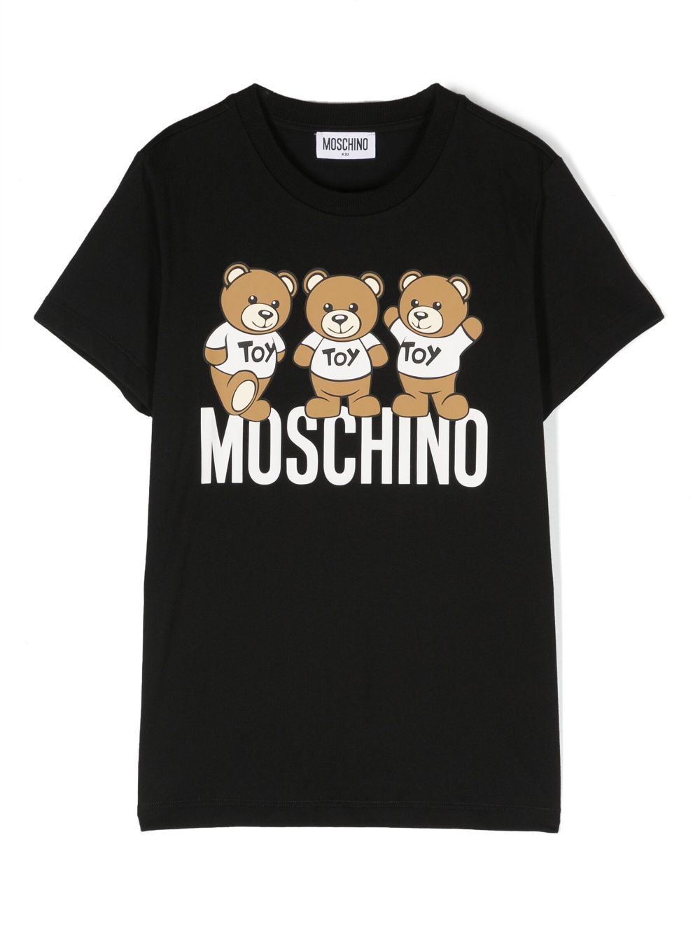 Moschino Kids Teddy Bear cotton T-shirt - Black von Moschino Kids