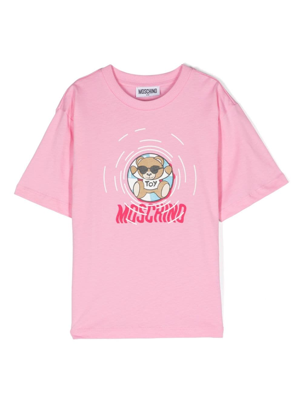 Moschino Kids Teddy Bear cotton T-shirt - Pink von Moschino Kids