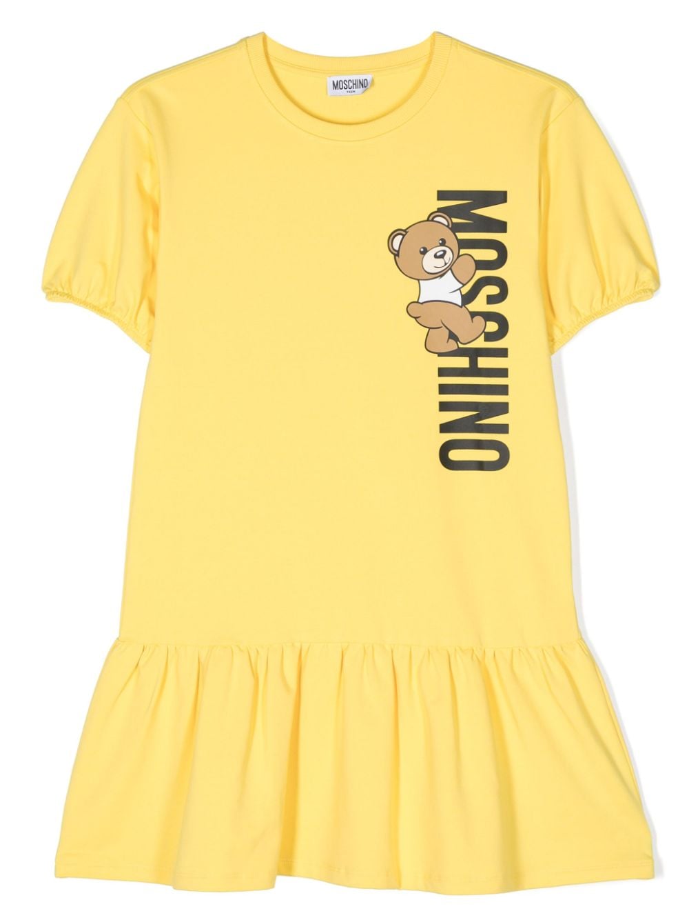 Moschino Kids Teddy Bear cotton dress - Yellow von Moschino Kids