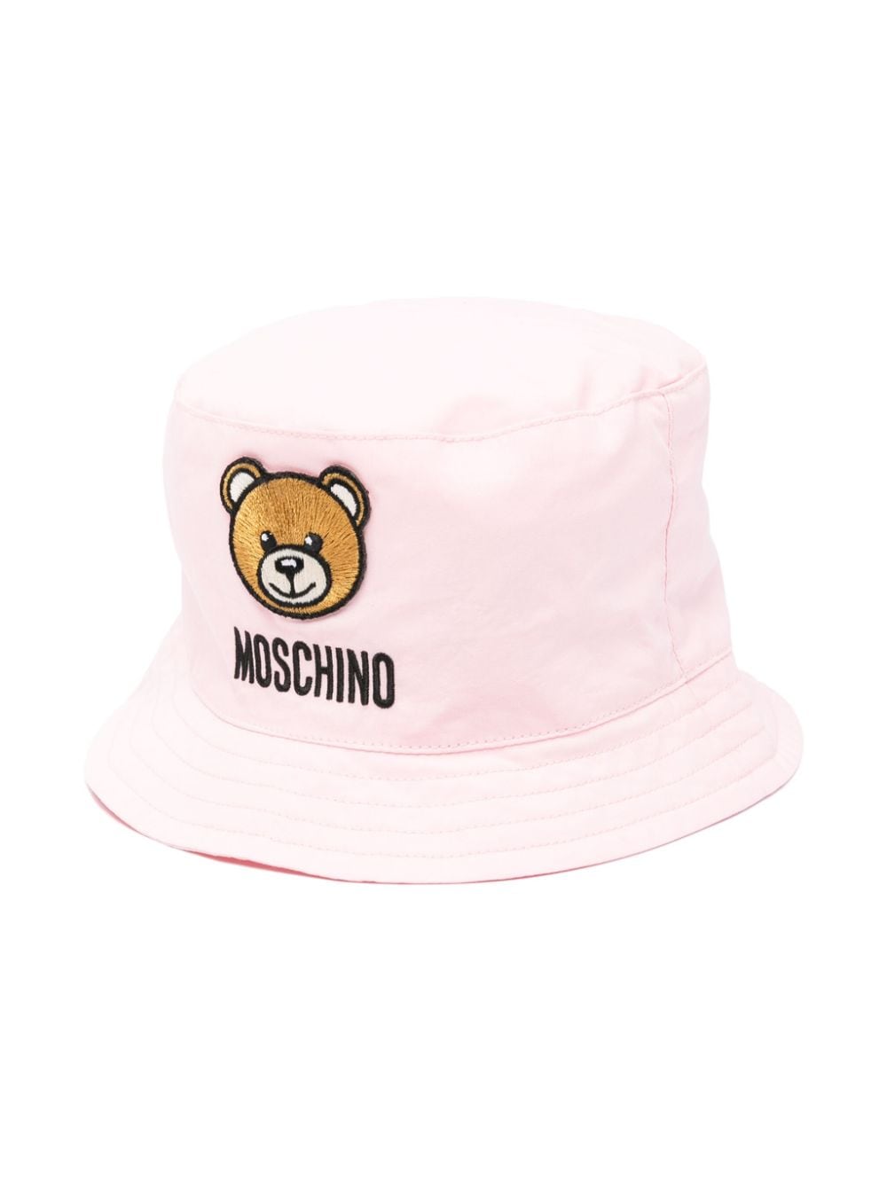 Moschino Kids Teddy Bear cotton hat - Pink von Moschino Kids