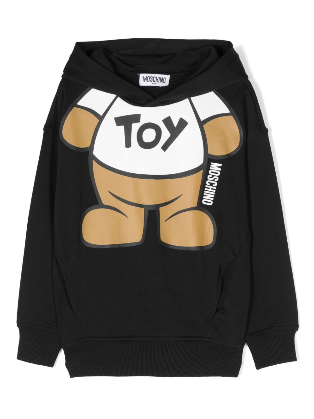 Moschino Kids Teddy Bear cotton hoodie - Black von Moschino Kids