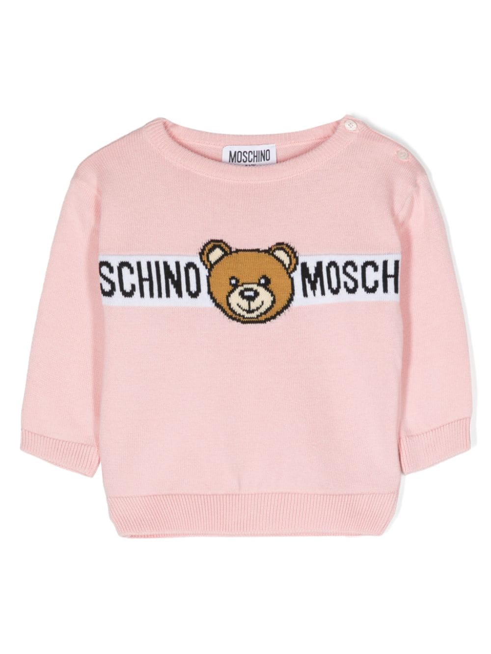 Moschino Kids Teddy Bear cotton jumper - Pink von Moschino Kids