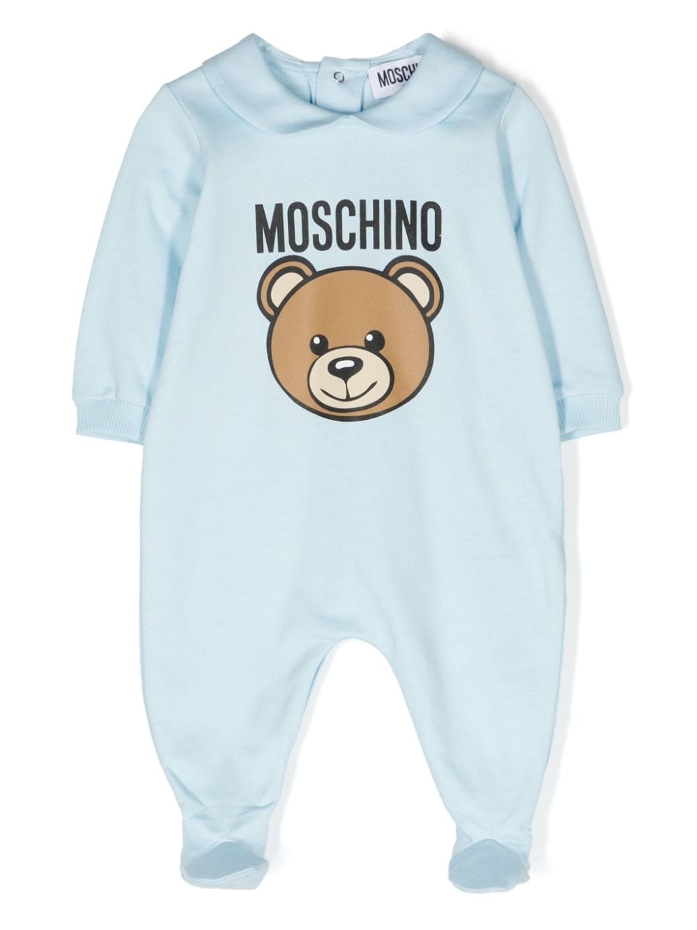 Moschino Kids Teddy Bear cotton pajamas - Blue von Moschino Kids