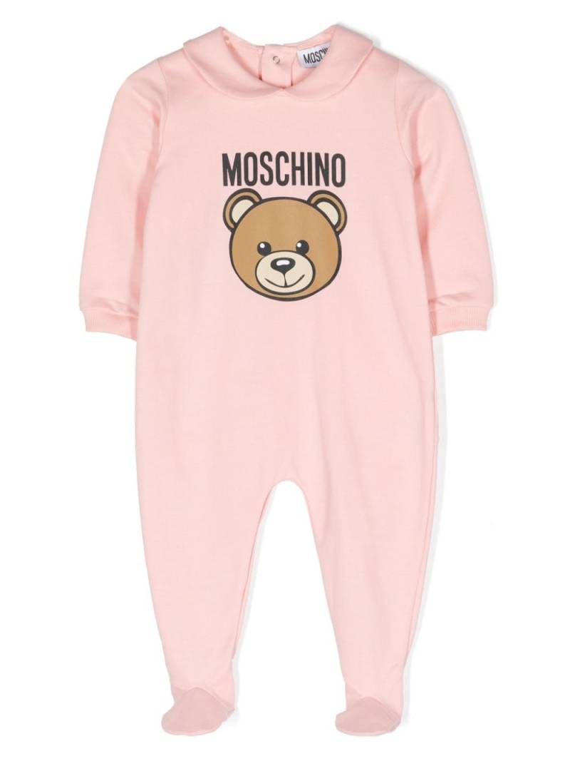 Moschino Kids Teddy Bear cotton pajamas - Pink von Moschino Kids