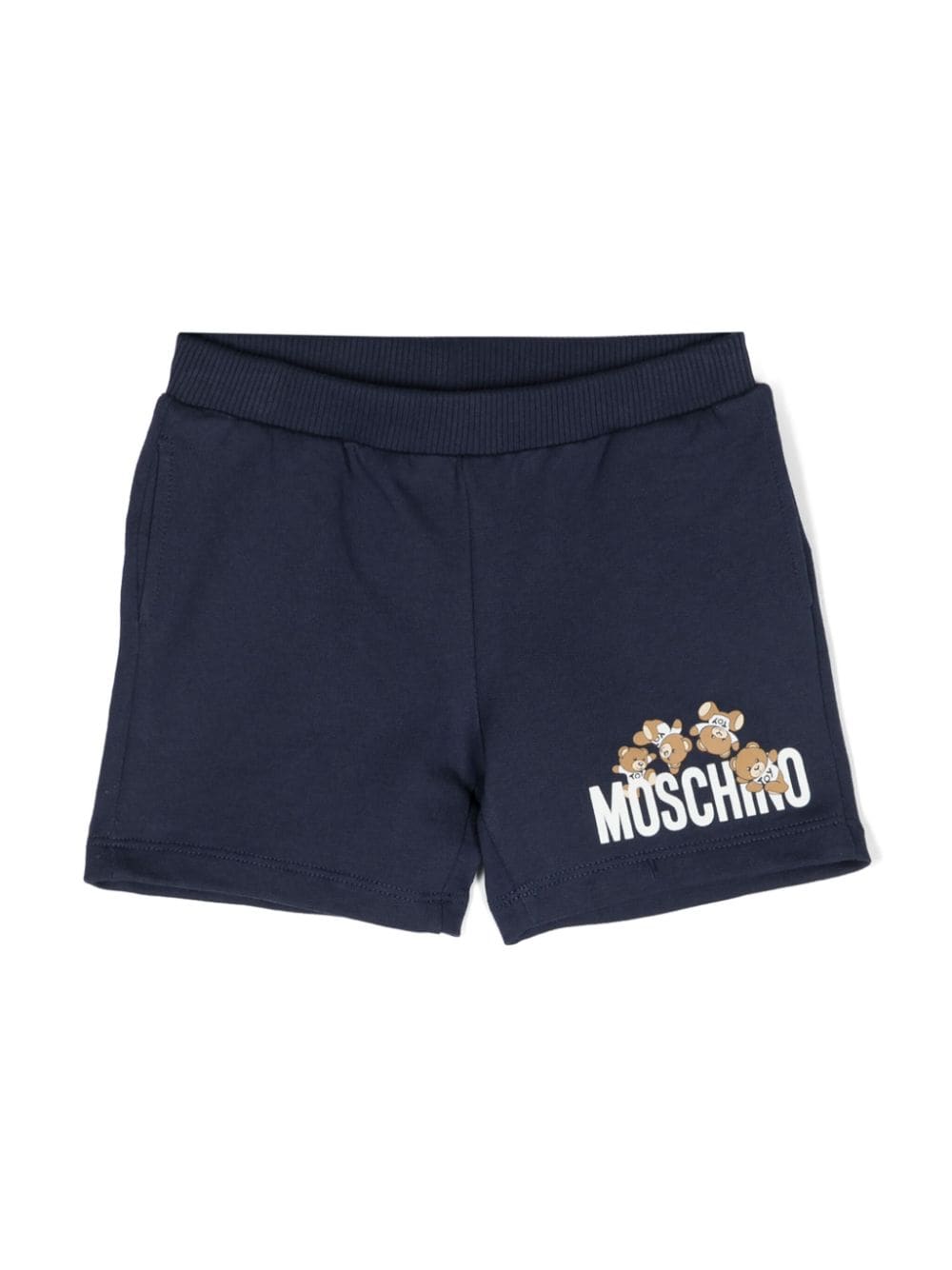 Moschino Kids Teddy Bear cotton shorts - Blue von Moschino Kids