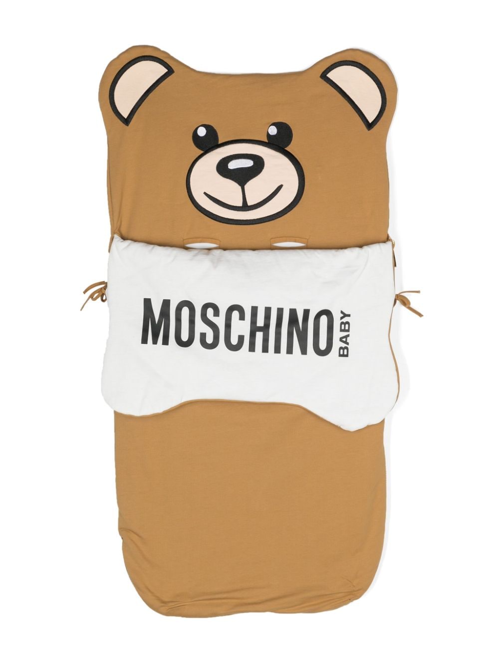 Moschino Kids Teddy-Bear cotton sleep bag - Brown von Moschino Kids