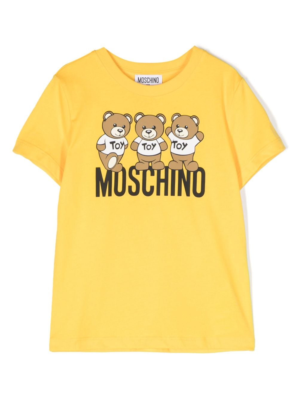 Moschino Kids Teddy Bear crew-neck T-shirt - Yellow von Moschino Kids