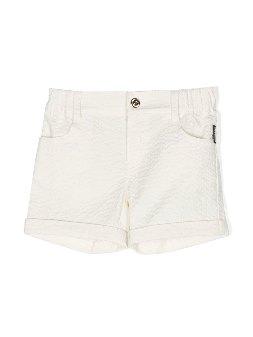 Moschino Kids Teddy Bear crinkle shorts - White von Moschino Kids