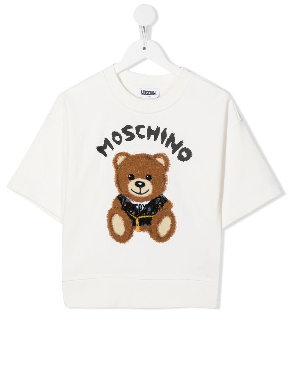 Moschino Kids Teddy Bear-detail T-shirt - White von Moschino Kids