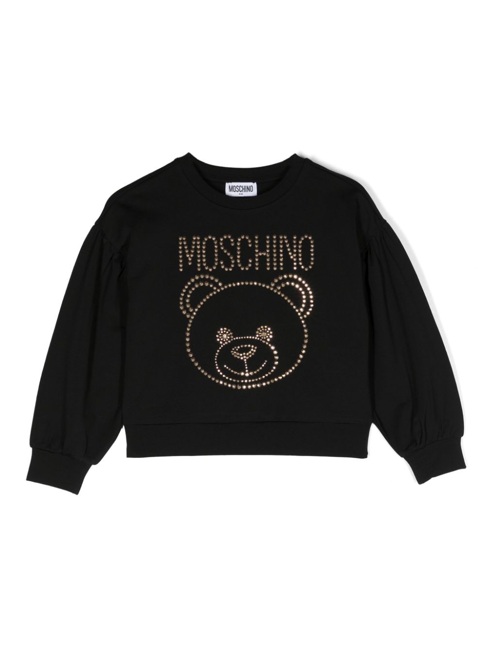 Moschino Kids Teddy Bear-embellished sweatshirt - Black von Moschino Kids