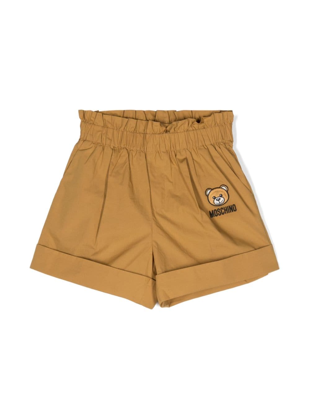 Moschino Kids Teddy Bear-embroidered cotton shorts - Yellow von Moschino Kids