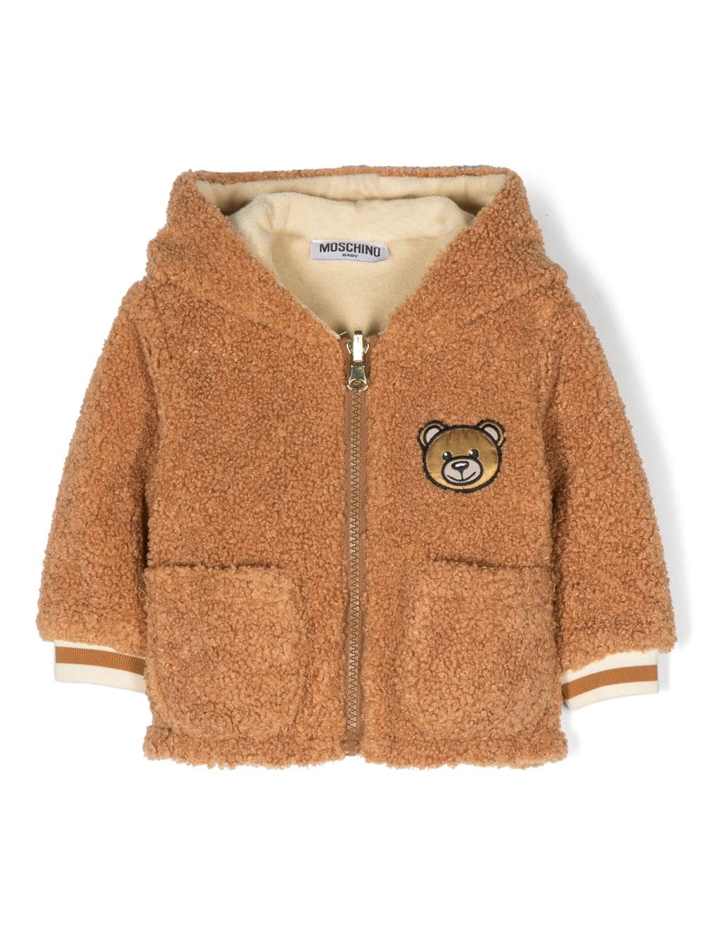 Moschino Kids Teddy Bear fleece jacket - Brown von Moschino Kids