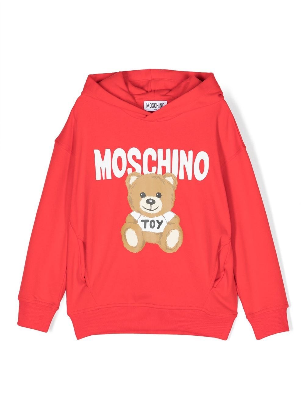 Moschino Kids Teddy Bear graphic print hoodie - Red von Moschino Kids