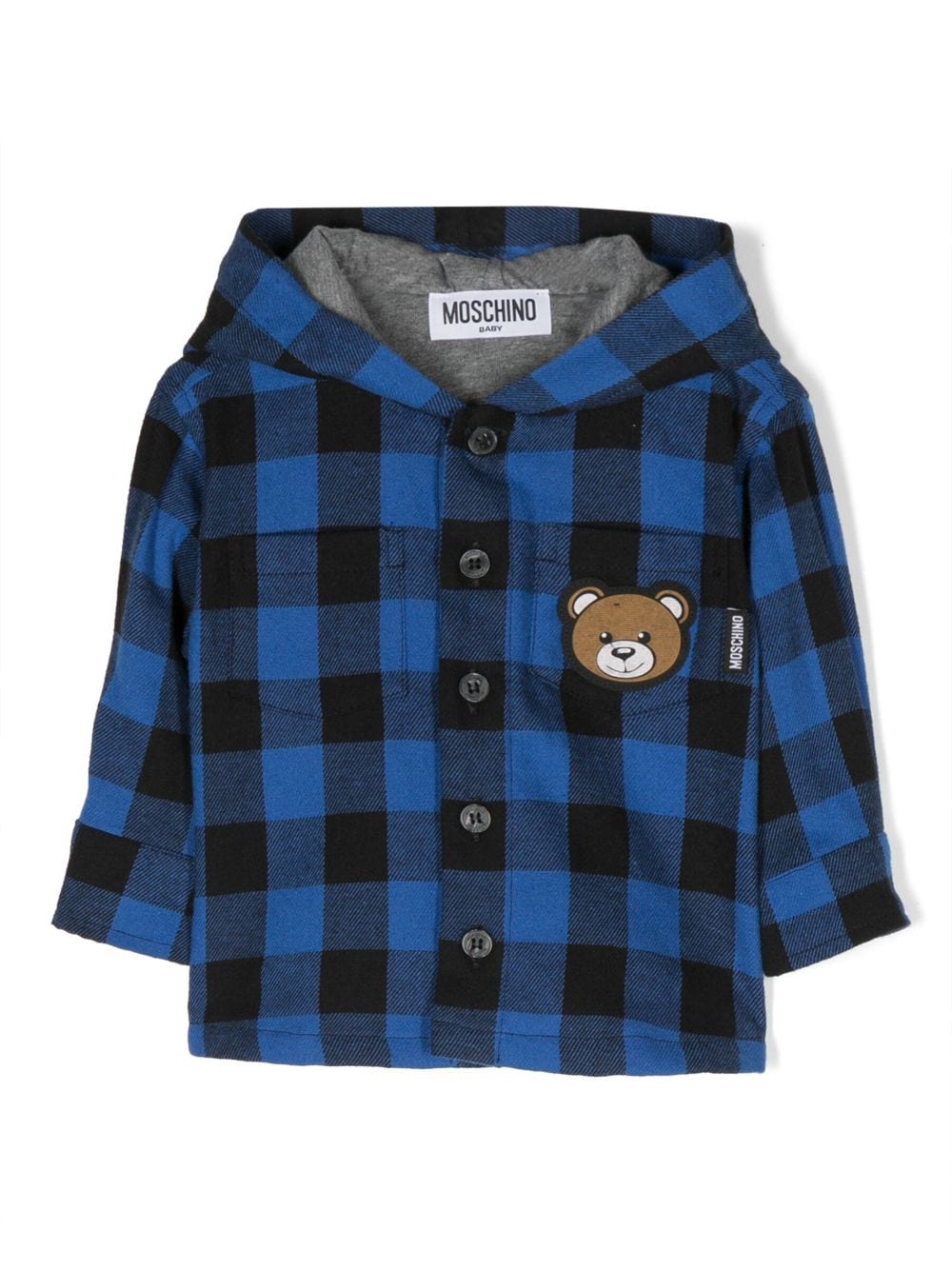 Moschino Kids Teddy Bear hooded jacket - Black von Moschino Kids