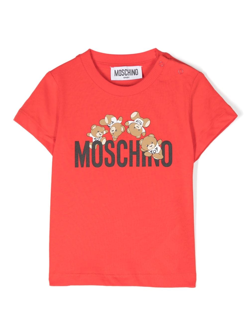 Moschino Kids Teddy Bear logo-print T-shirt - Red von Moschino Kids
