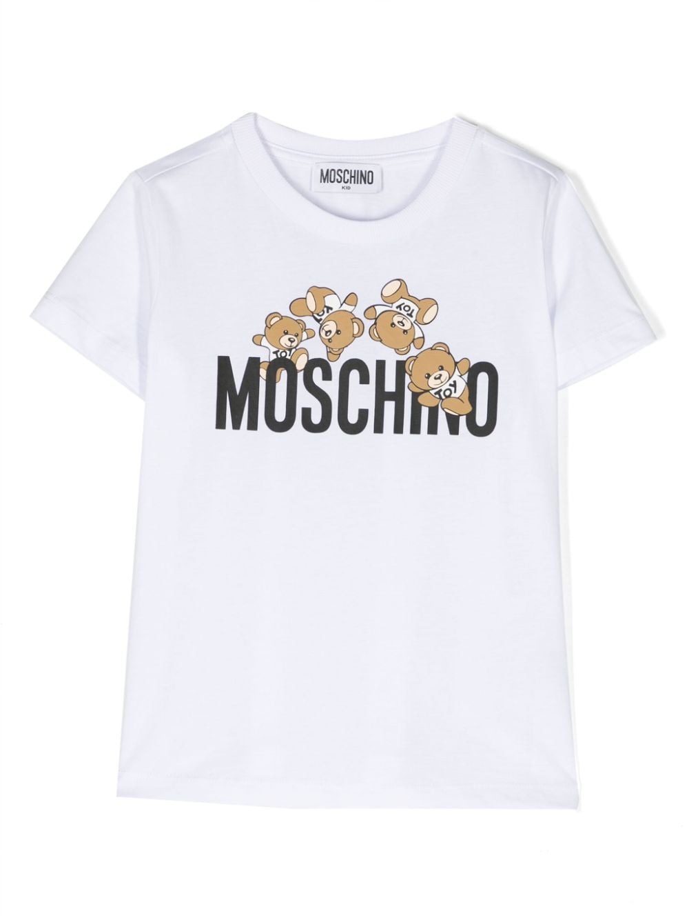 Moschino Kids Teddy Bear logo-print T-shirt - White von Moschino Kids