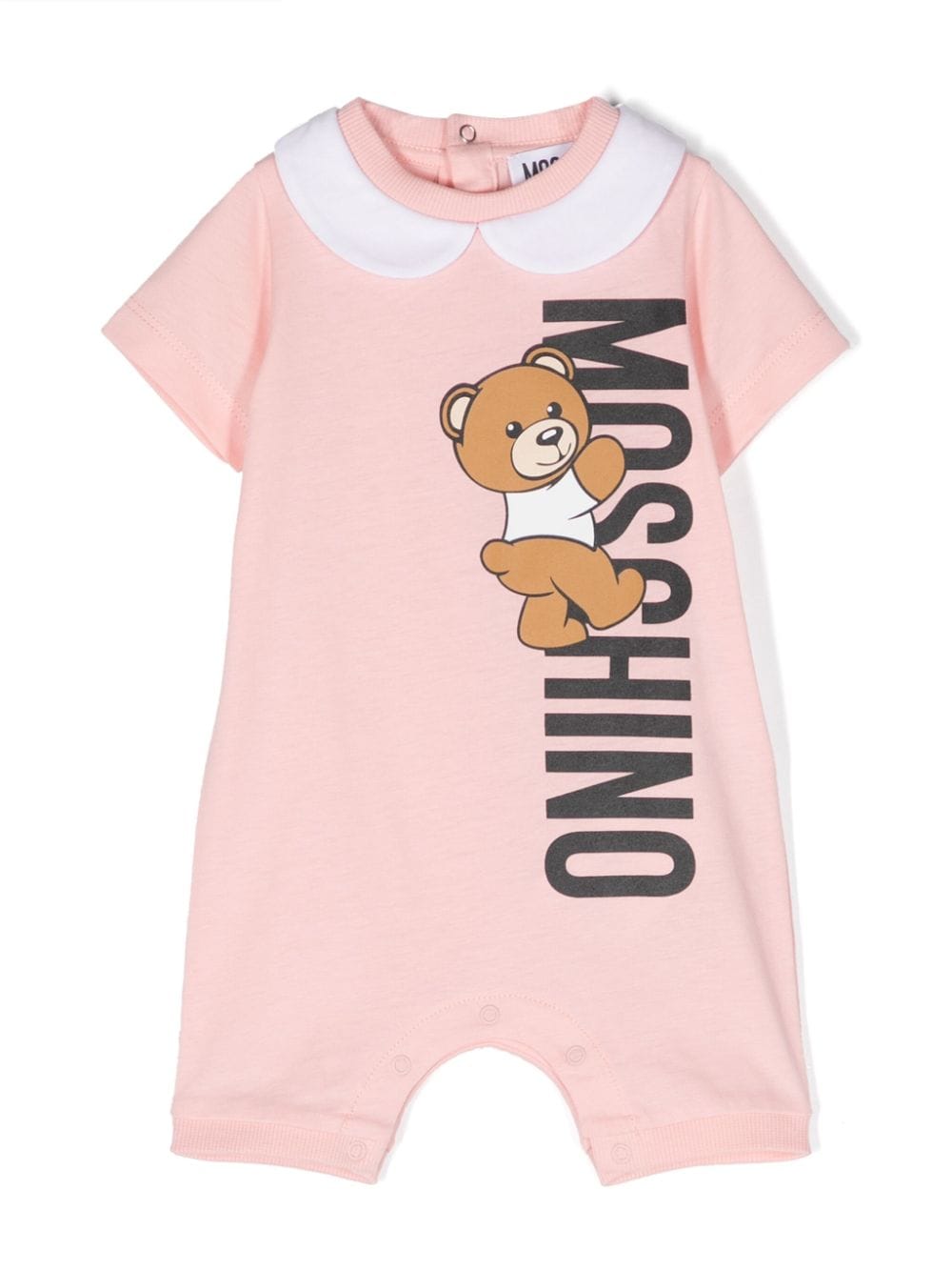 Moschino Kids Teddy Bear logo-print romper - Pink von Moschino Kids