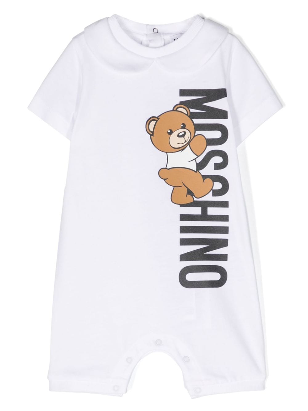 Moschino Kids Teddy Bear logo-print romper - White von Moschino Kids