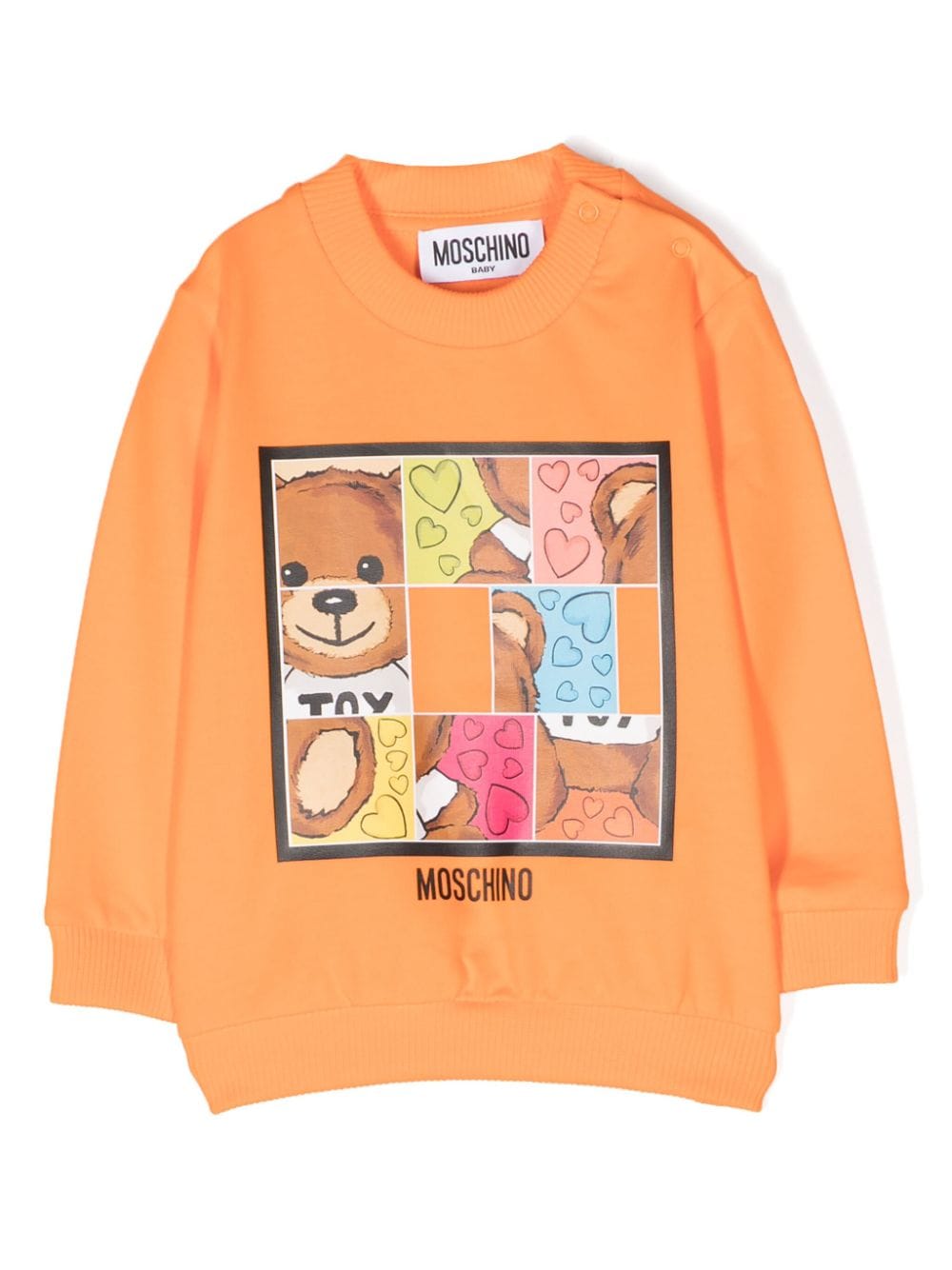 Moschino Kids Teddy Bear logo-print sweatshirt - Orange von Moschino Kids