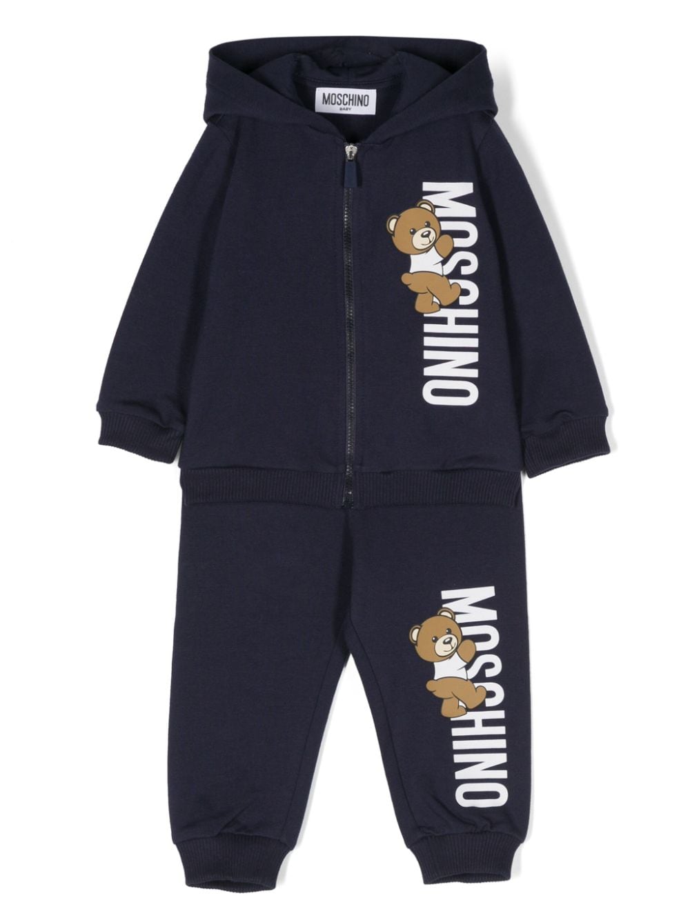 Moschino Kids Teddy Bear logo-print tracksuit - Blue von Moschino Kids