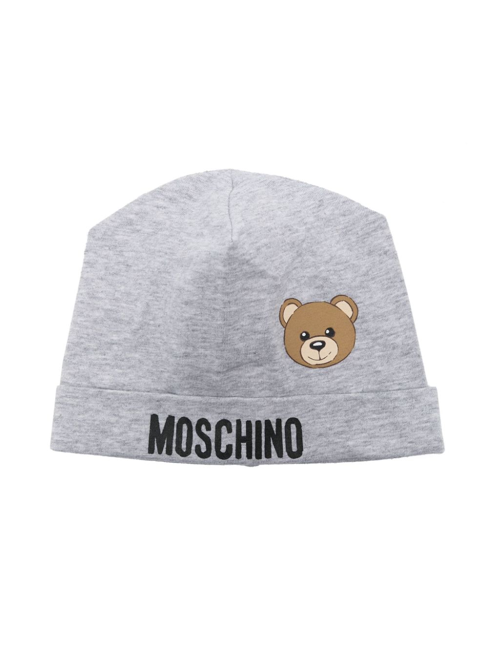 Moschino Kids Teddy Bear mélange beanie - Grey von Moschino Kids