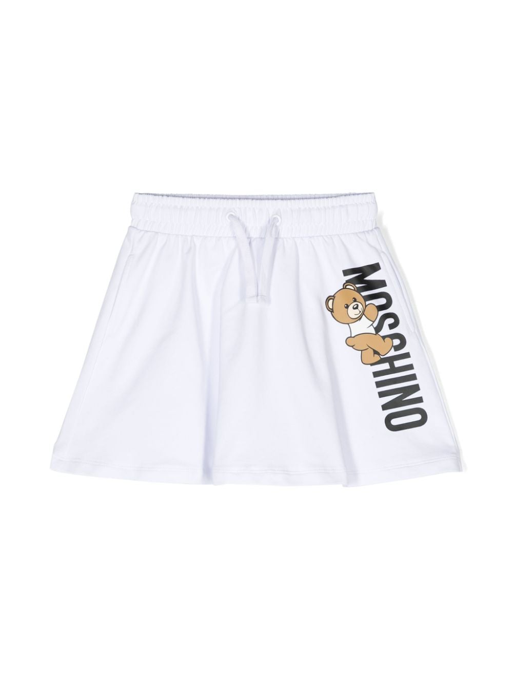 Moschino Kids Teddy Bear-motif A-line skirt - White von Moschino Kids