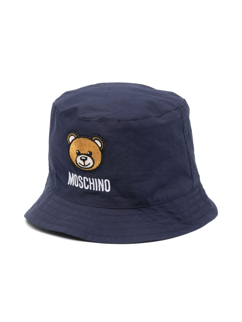 Moschino Kids Teddy-Bear-motif bucket hat - Blue von Moschino Kids