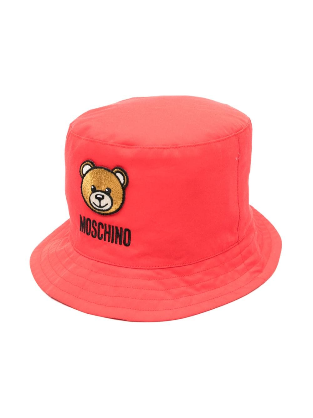 Moschino Kids Teddy Bear-motif bucket hat - Red von Moschino Kids