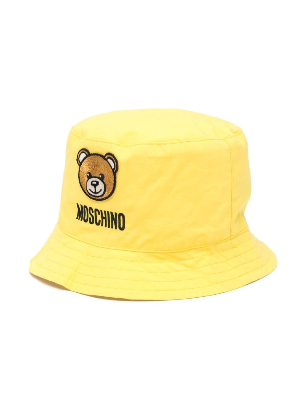Moschino Kids Teddy Bear-motif bucket hat - Yellow von Moschino Kids