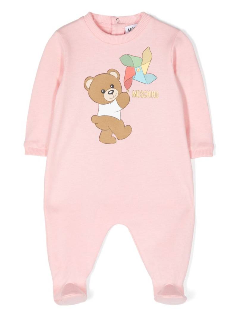 Moschino Kids Teddy Bear-motif cotton pyjamas - Pink von Moschino Kids