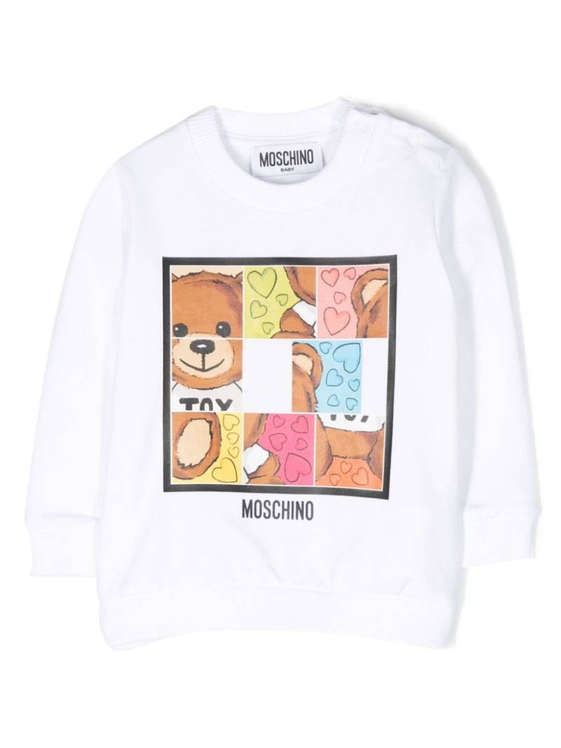 Moschino Kids Teddy Bear-motif sweatshirt - White von Moschino Kids