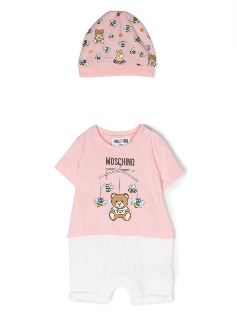 Moschino Kids Teddy Bear motif tracksuit set - Pink von Moschino Kids
