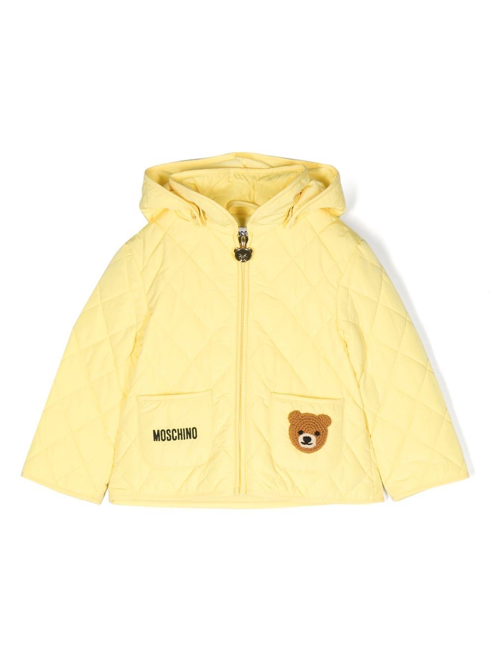 Moschino Kids Teddy Bear padded jacket - Yellow von Moschino Kids