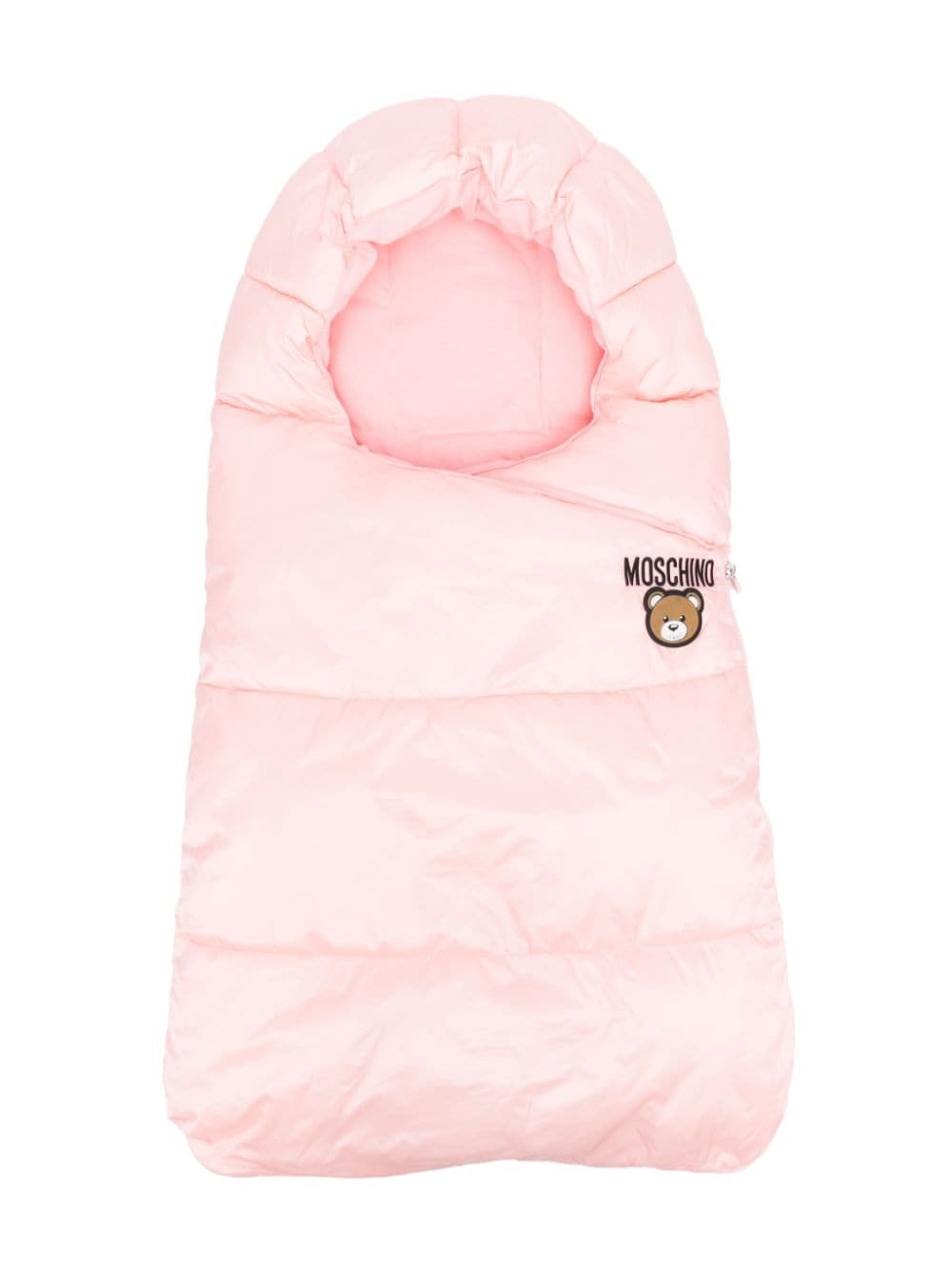 Moschino Kids Teddy Bear patch padded blanket - Pink von Moschino Kids