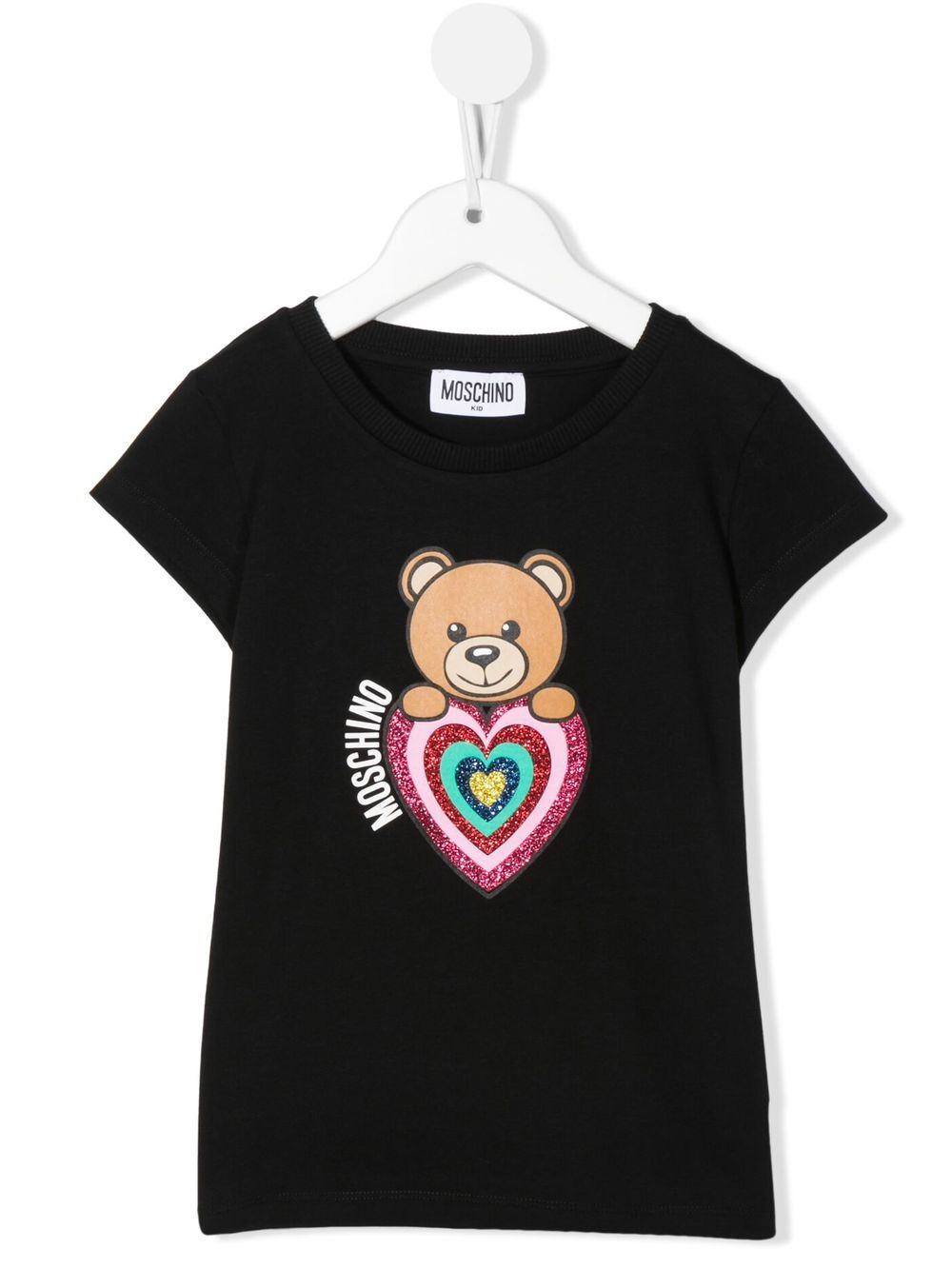 Moschino Kids Teddy Bear-print T-shirt - Black von Moschino Kids