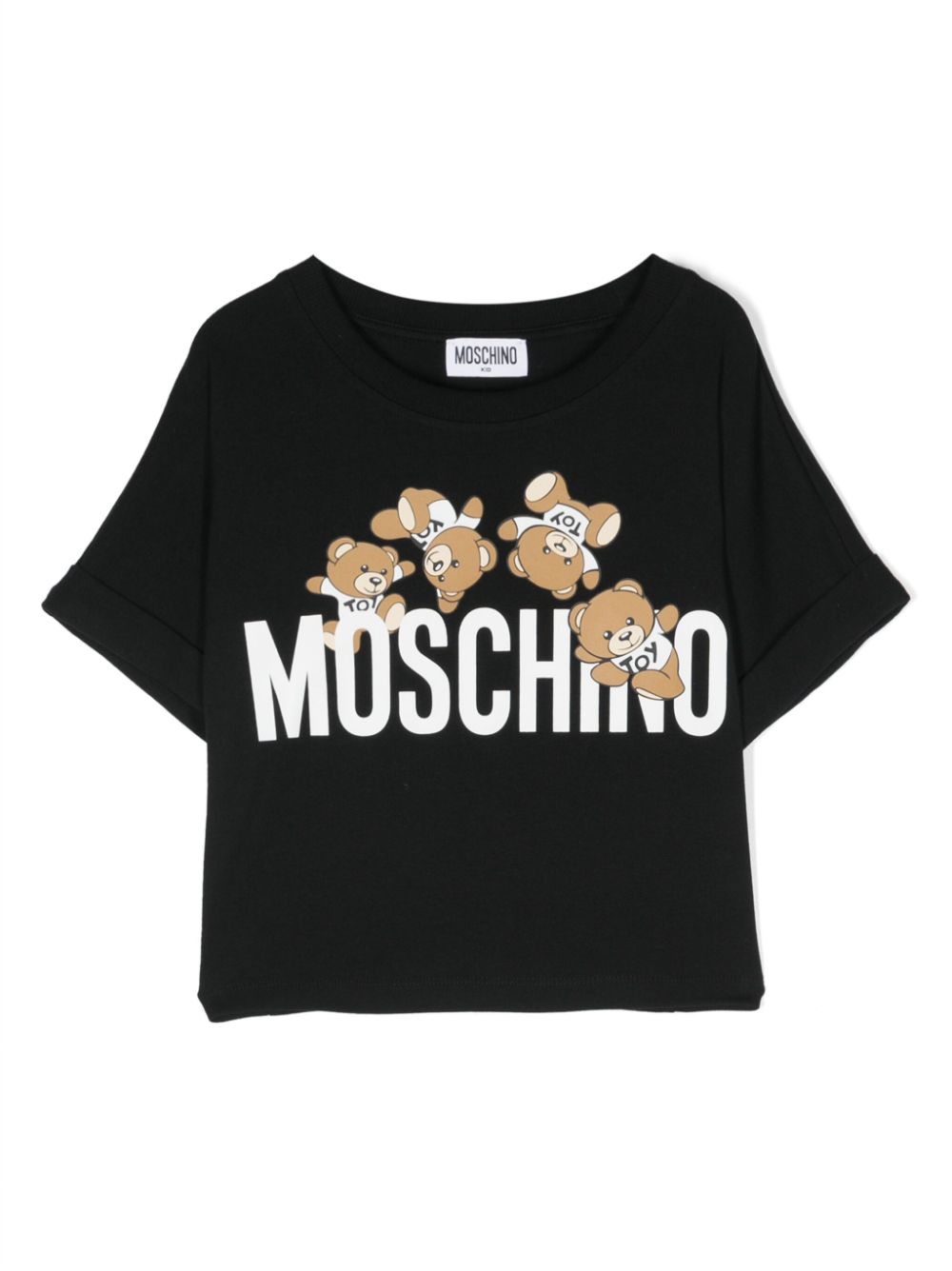 Moschino Kids Teddy Bear-print T-shirt - Black von Moschino Kids